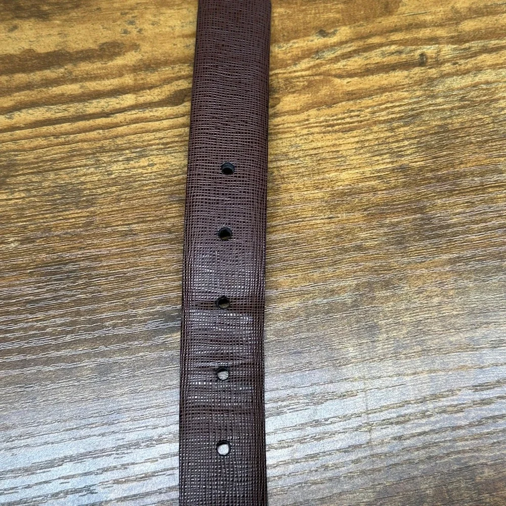 John W Nordstrom‎ Mens Brown Textured Leather Belt USA Made 38 95 132446